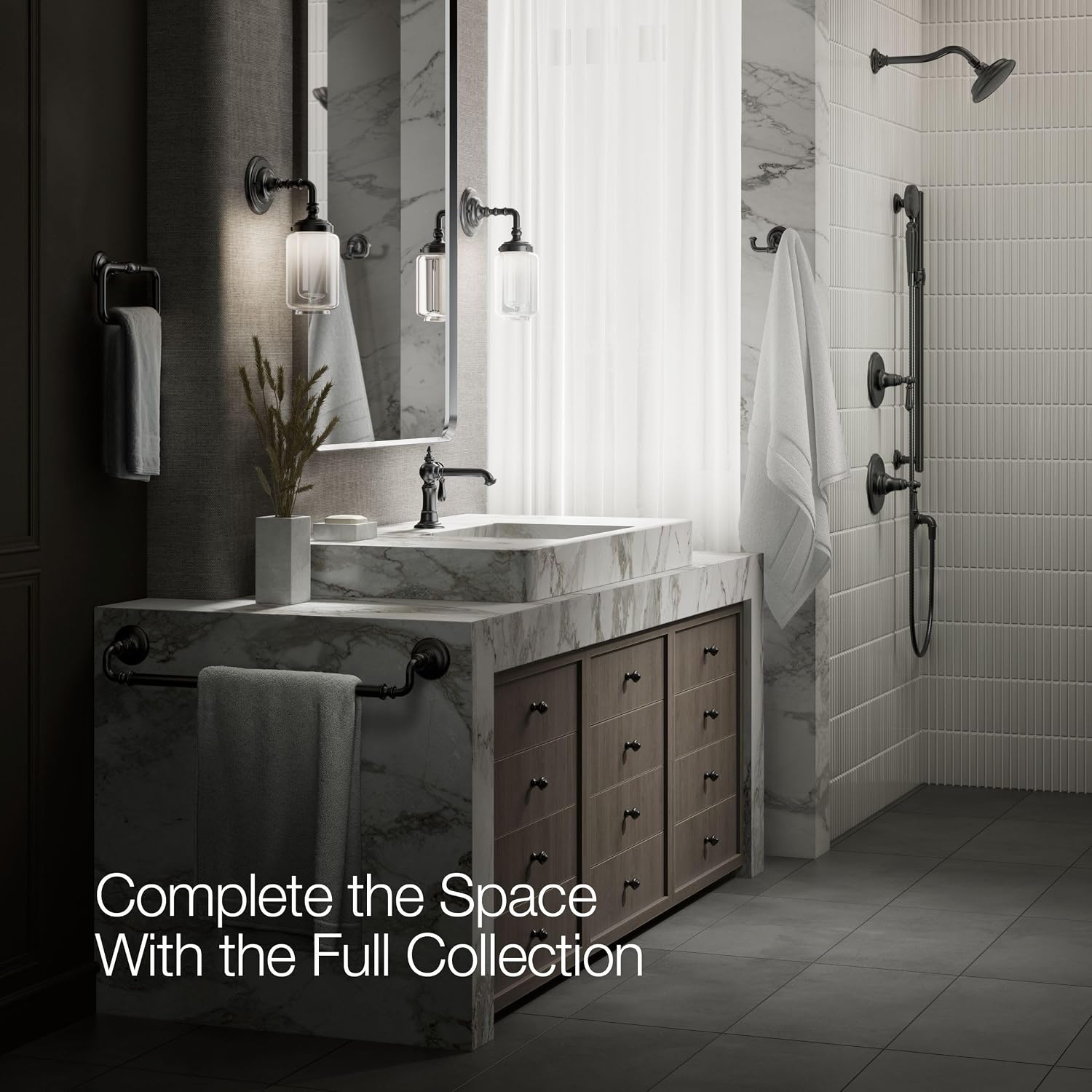 Kohler 72762-9M-BL Artifacts® Single-Handle Bathroom Sink Faucet, 1.2 gpm, Matte Black