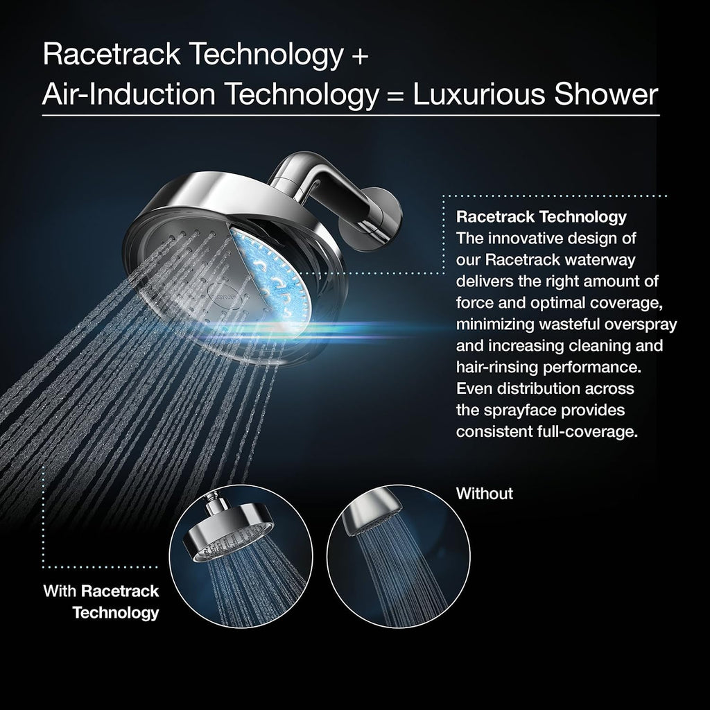 Kohler 965-AK-BN Purist® Single-function showerhead, 2.5 gpm, Vibrant Brushed Nickel