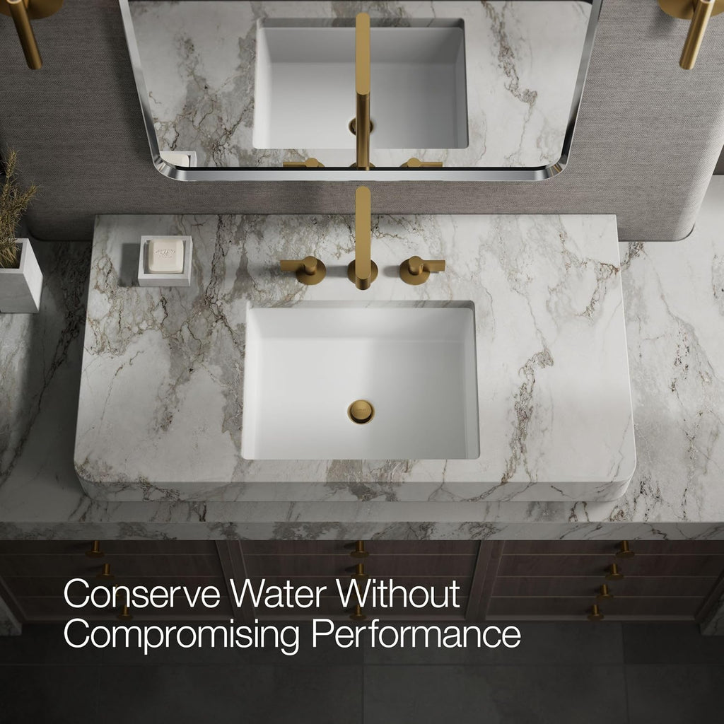 Kohler 23887-2MB Components® Bathroom Sink Faucet spout with Row Design, 1.2 gpm, Vibrant Brushed Moderne Brass