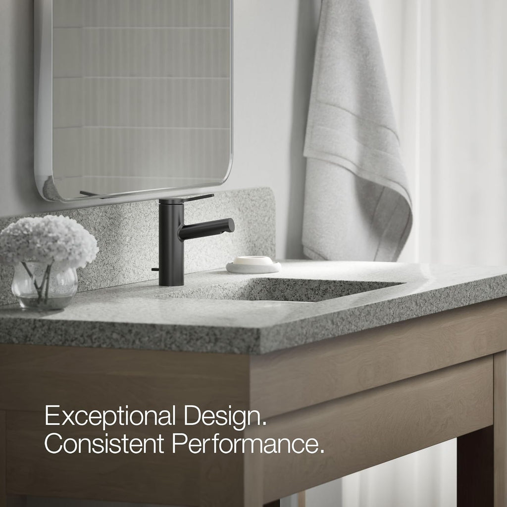 Kohler 99491-4-BL Elate® Single-Handle Bathroom Sink Faucet, 1.2 gpm, Matte Black