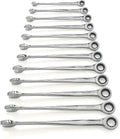 GEARWRENCH 12 Pc. 12 Pt. XL X-Beam Ratcheting Combination Wrench Set, Metric - 85888