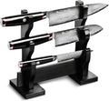 Yaxell Ypsilon SG2 Knife Set, 3 Piece with Katana Stand - 193 Layer Stainless Damascus