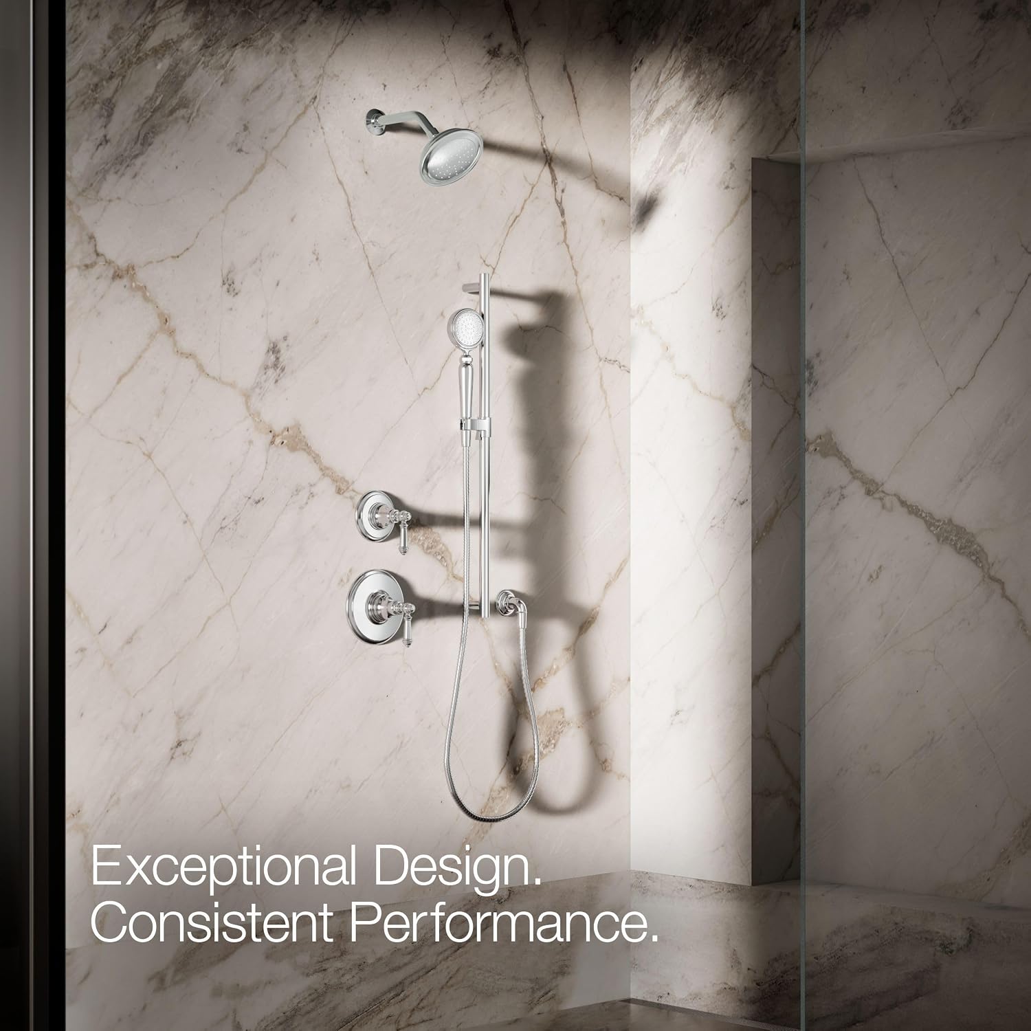 Kohler 72776-G-CP Artifacts® Single-function handshower, 1.75 gpm, Polished Chrome