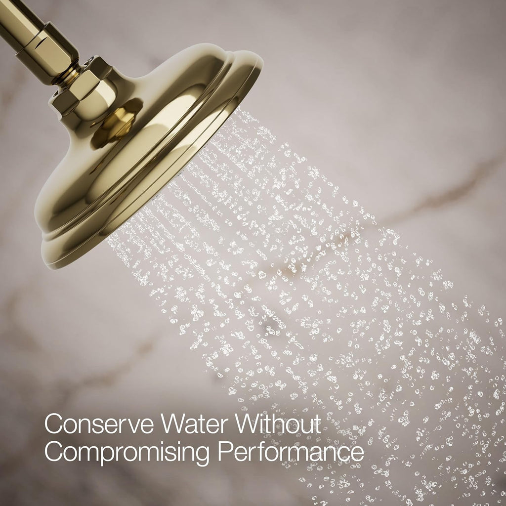 Kohler 72774-G-AF Artifacts® Single-function showerhead, 1.75 gpm, Vibrant French Gold