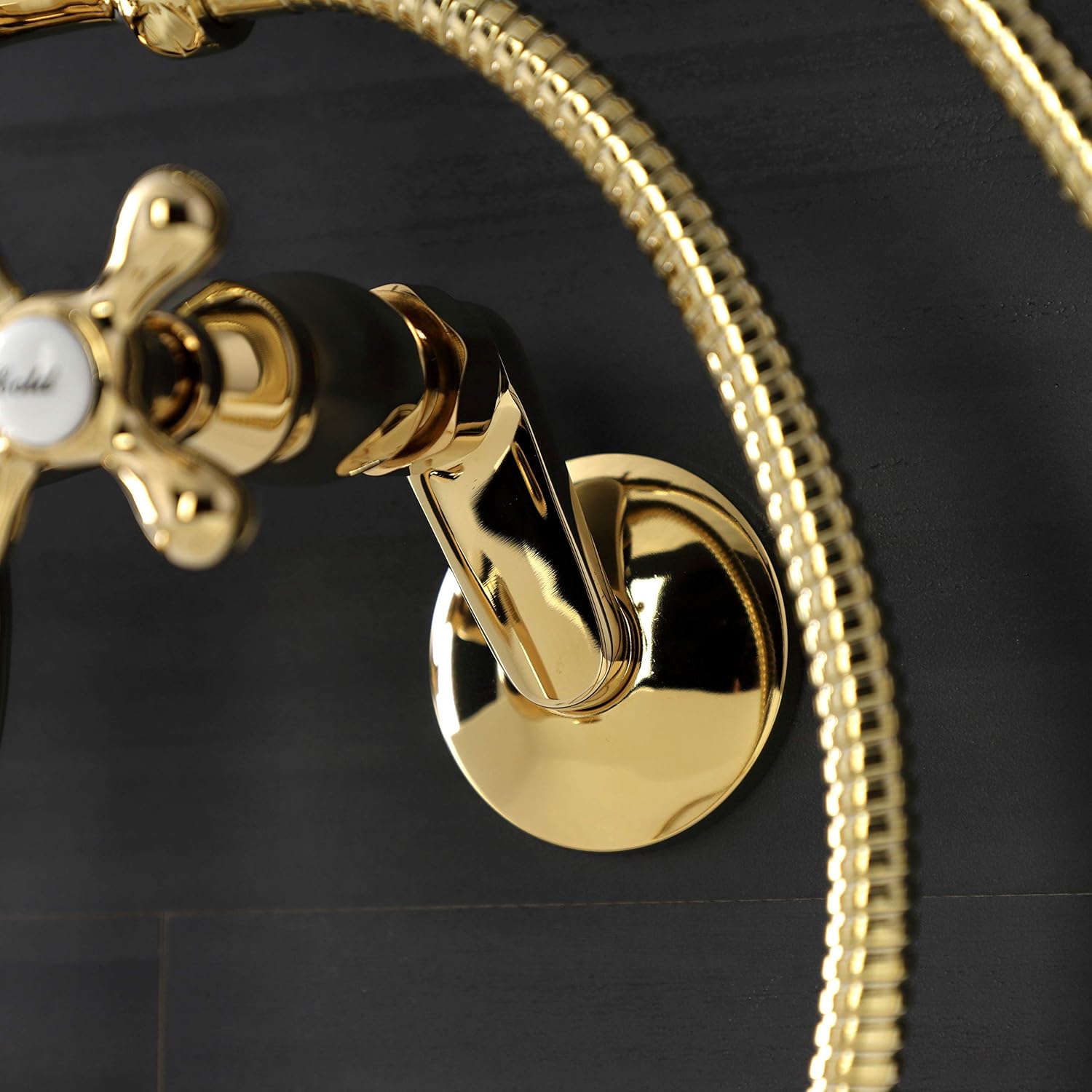 Kingston Brass KS226PB Kingston Clawfoot Tub Faucet, Polished Brass 9 x 9.19 x 8.81