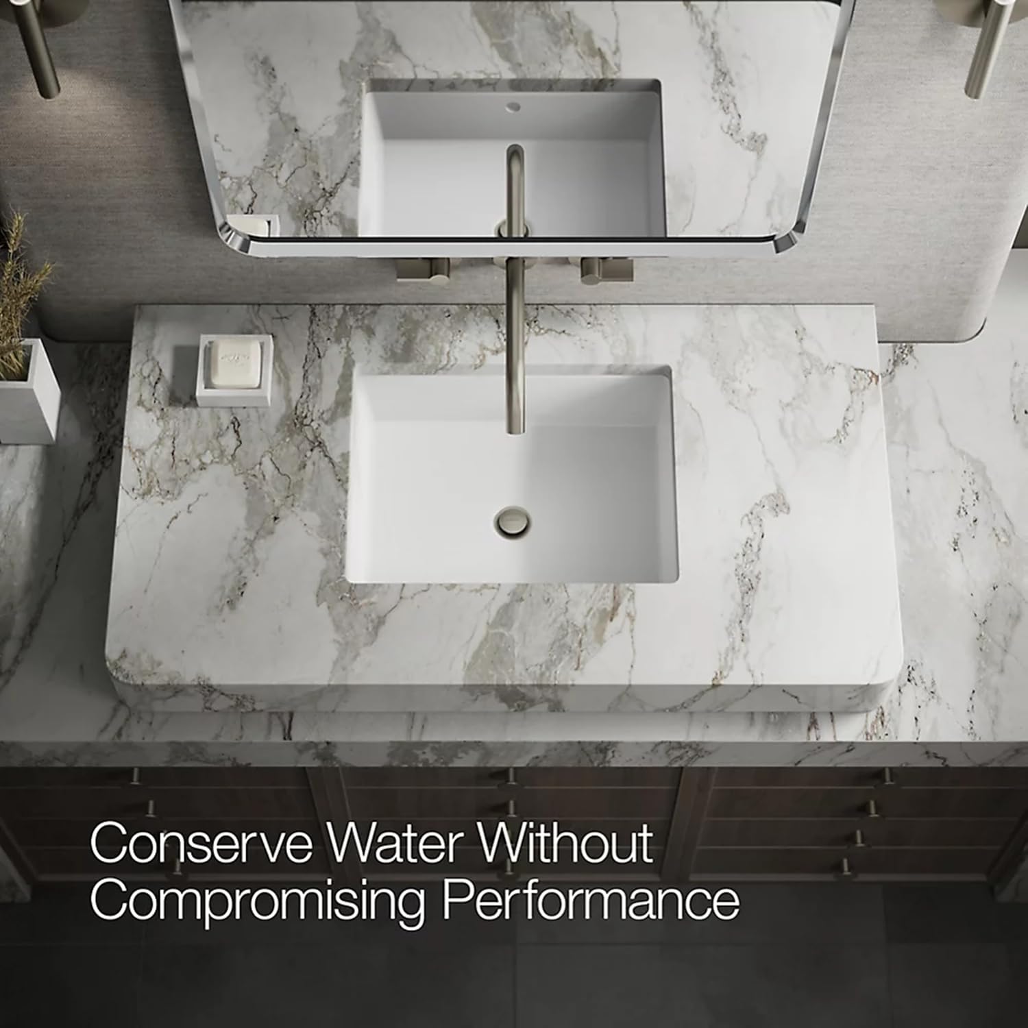 KOHLER Components Wall-Mount Bathroom Sink Faucet Spout With Tube Design 1.2 GPM