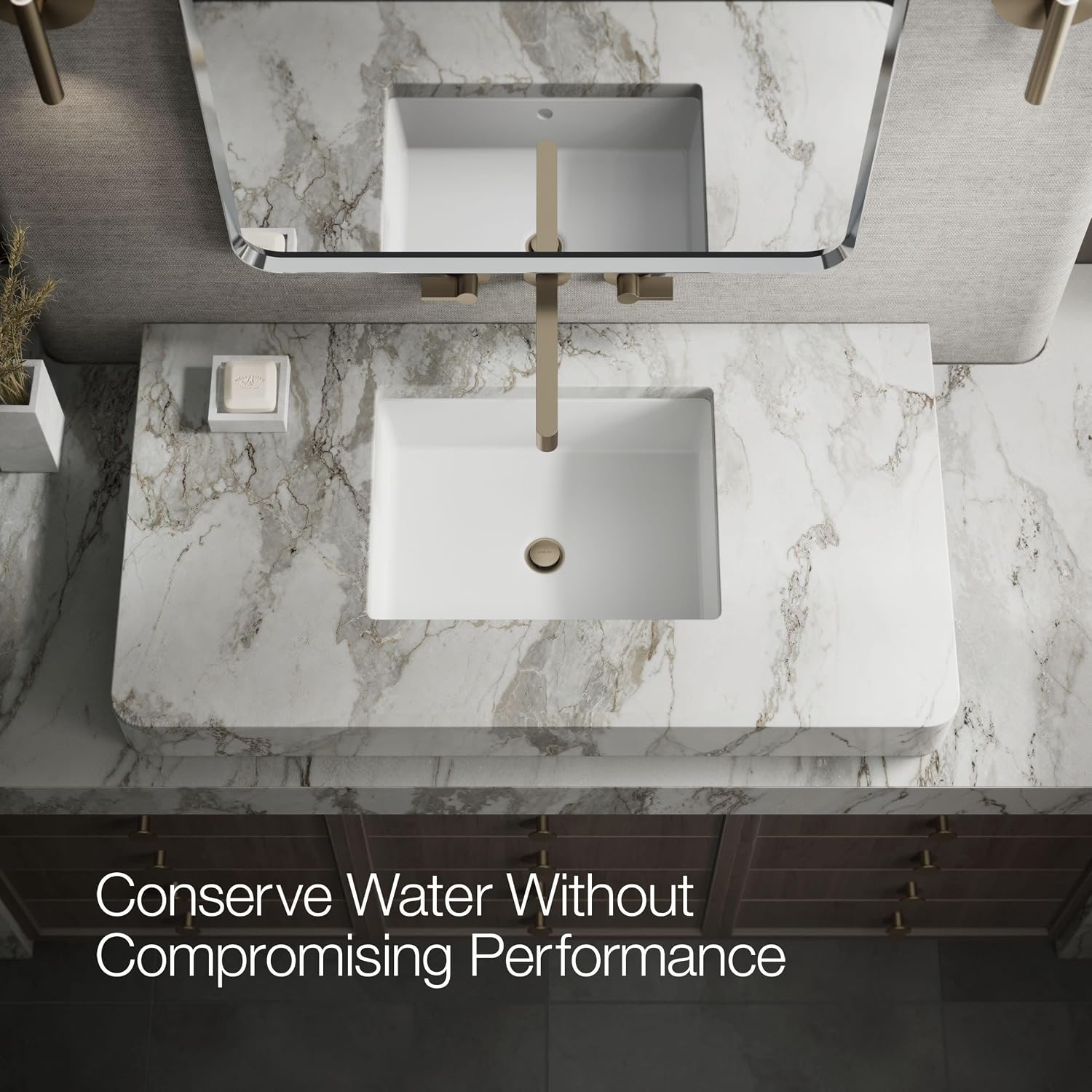 KOHLER Components Wall-Mount Bathroom Sink Faucet Spout With Row Design 1.2 GPM