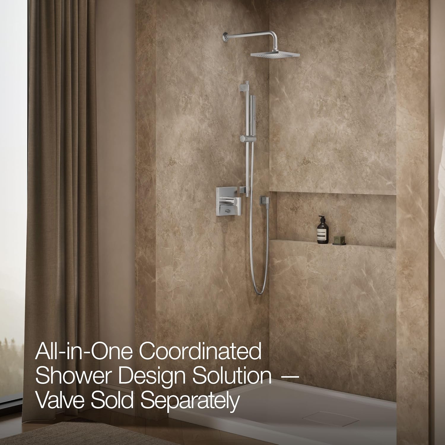 Kohler K-26273-G-CP Honesty Shower Kit with Showerhead, Handshower, and Trim, 1.75 gpm, Polished Chrome
