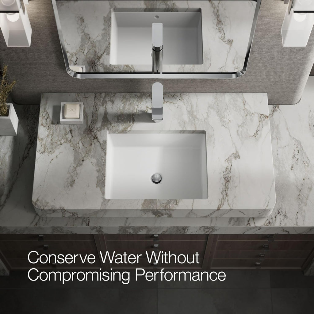 Kohler K-23475-4K-CP Parallel Tall Single Handle Bathroom Sink Faucet, 1.0 GPM, Polished Chrome