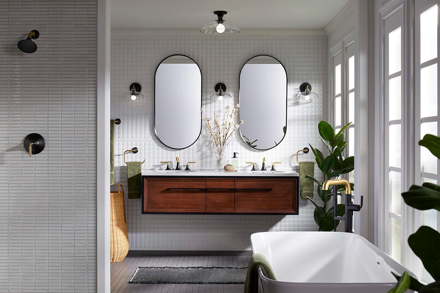 Kohler Lighting 31768-SC01 Tone 7' Tall Bathroom Sconce - Brushed Moderne Brass