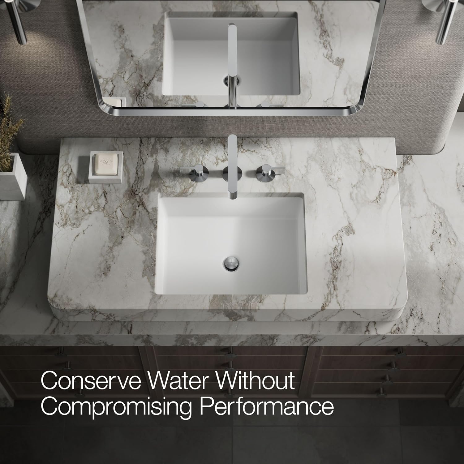 Kohler K-77974-4-CP Bathroom Sink Handles w/Lever Design Polished Chrome