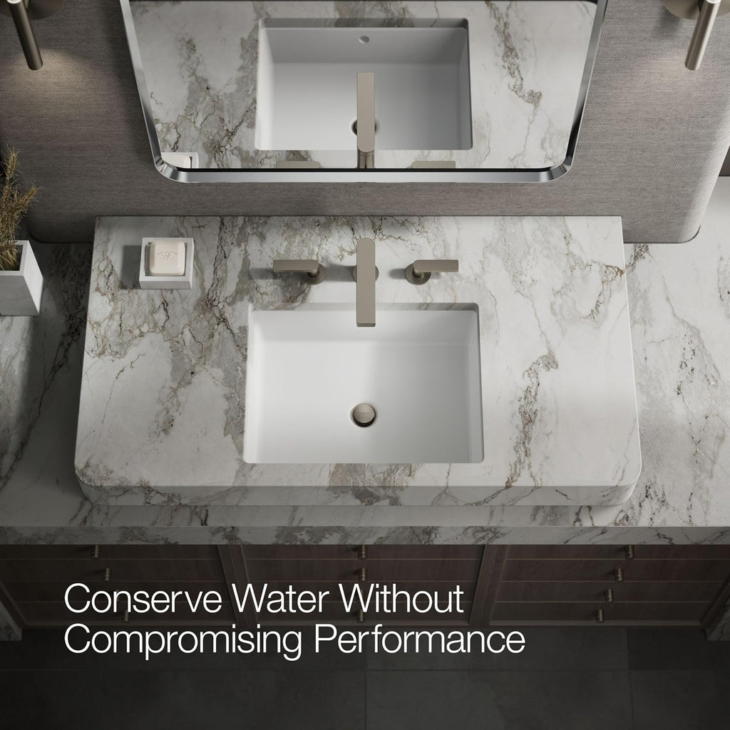 Kohler 73060-4-BN Composed® Widespread Bathroom Sink Faucet with Lever Handles, 1.2 gpm, Vibrant Brushed Nickel