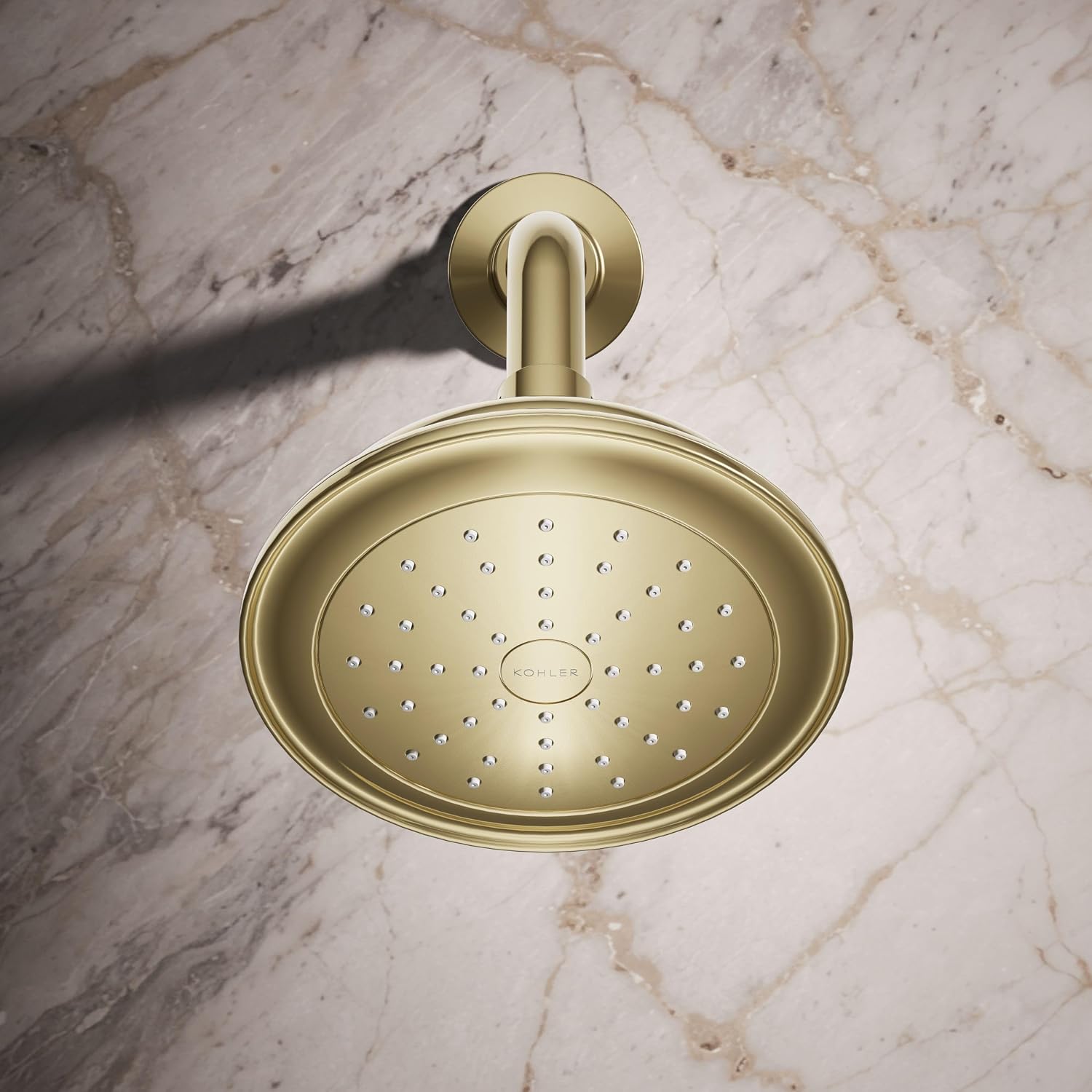 Kohler 72774-G-AF Artifacts® Single-function showerhead, 1.75 gpm, Vibrant French Gold