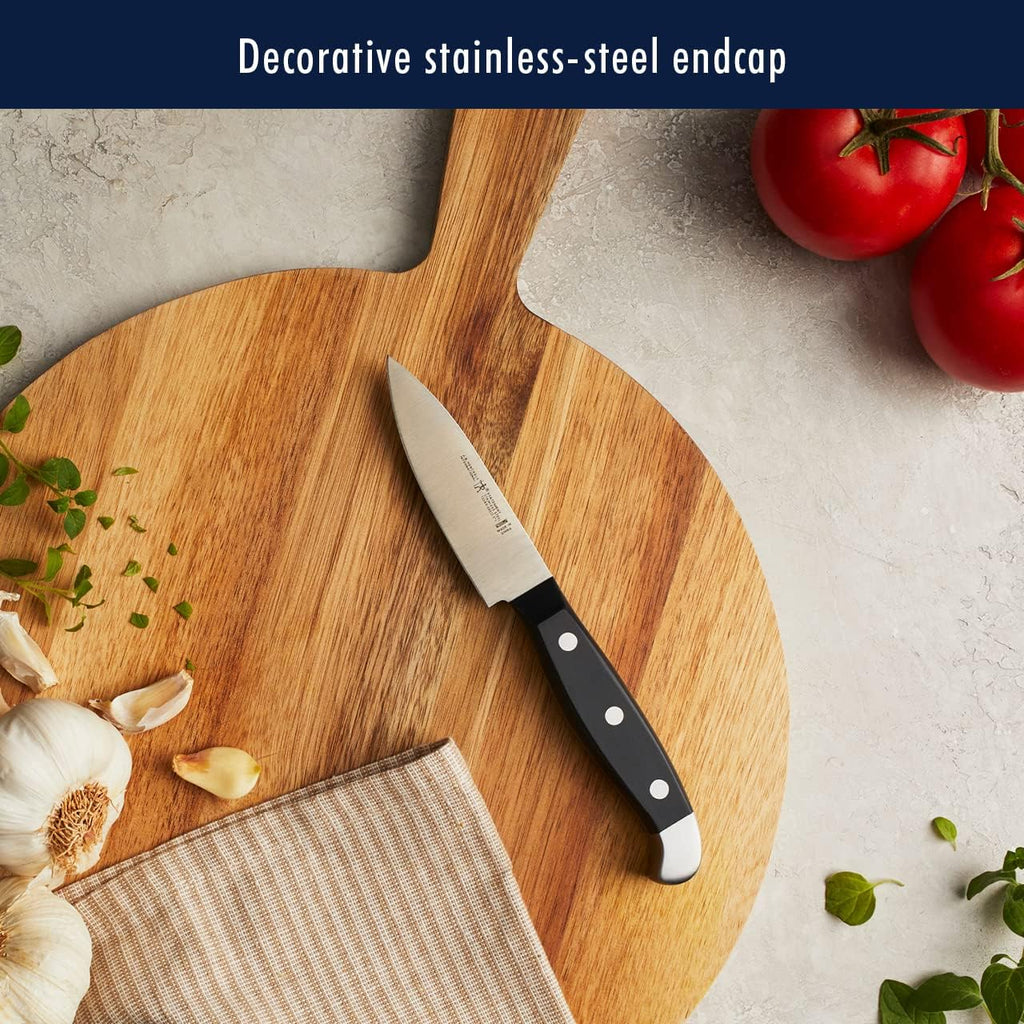 HENCKELS Statement Premium Quality 12-Piece Knife Set with Block, Razor-Sharp, German Engineered Informed by 100+ Years of Mastery, Lightweight and Strong, Dishwasher Safe, Natural