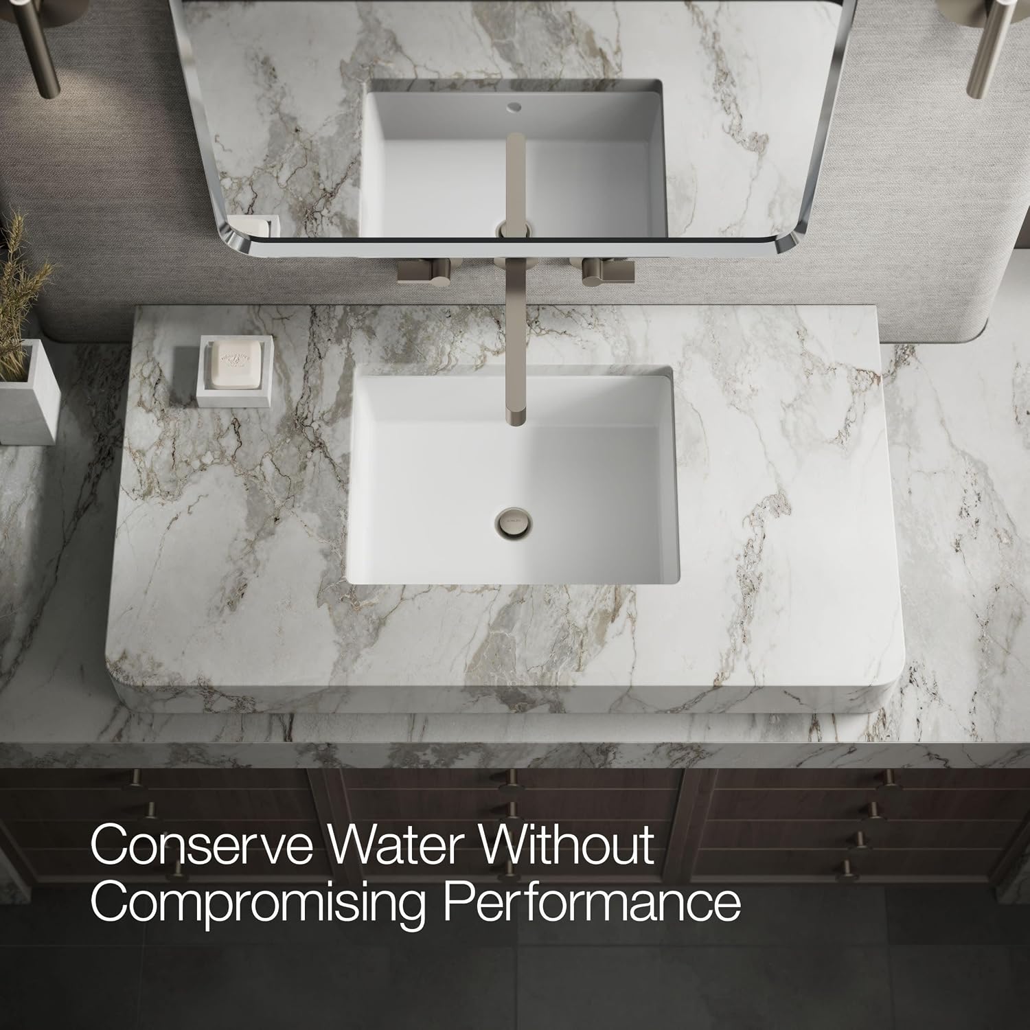 KOHLER Components Wall-Mount Bathroom Sink Faucet Spout With Row Design 1.2 GPM