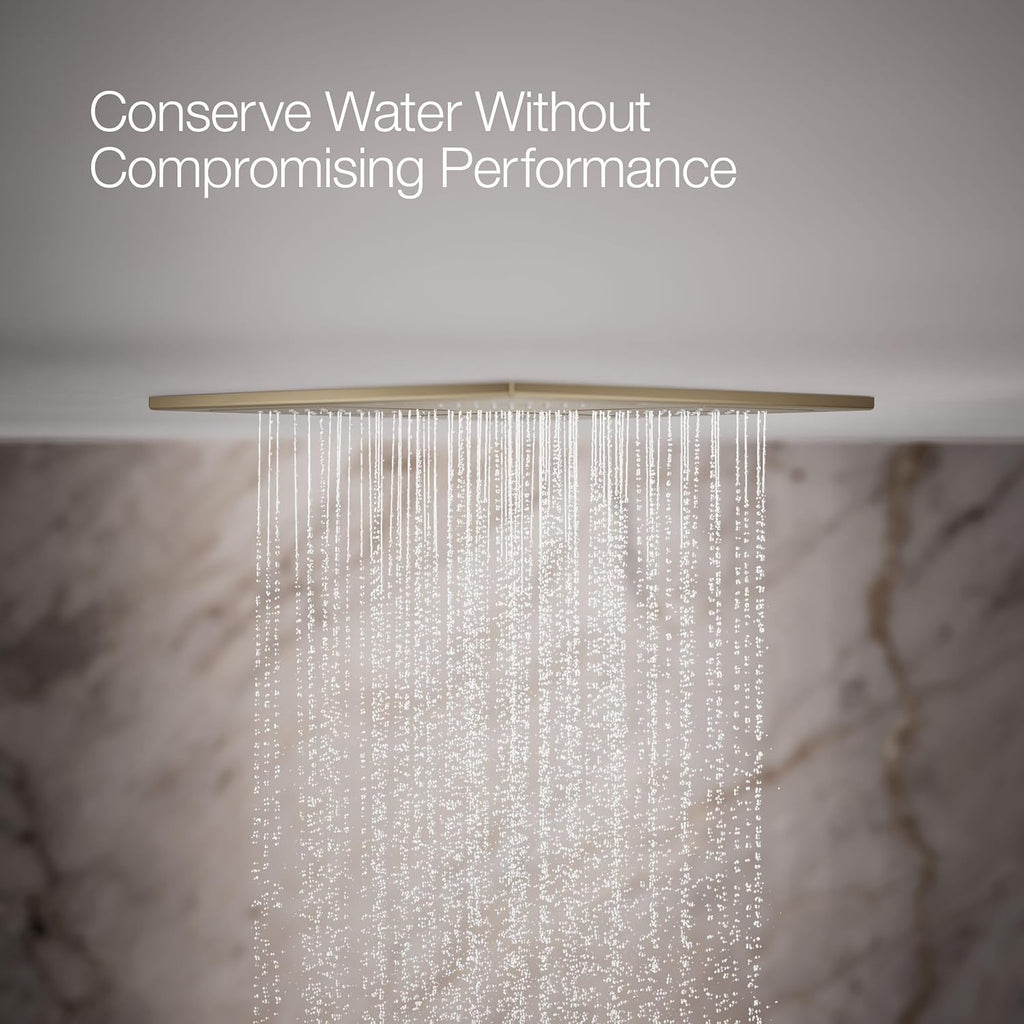 Kohler 98740-BV WaterTile® Rain Overhead shower panel with four 22-nozzle sprayheads, Vibrant Brushed Bronze