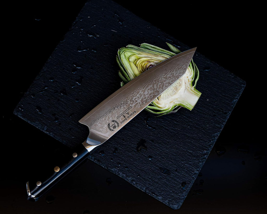 Regalia Kiritsuke Chef Knife: Professional Japanese 8.5 Inch AUS10 Premium High Carbon 67 Layer Damascus Steel Chef's knives w/G-10 Handle Knives