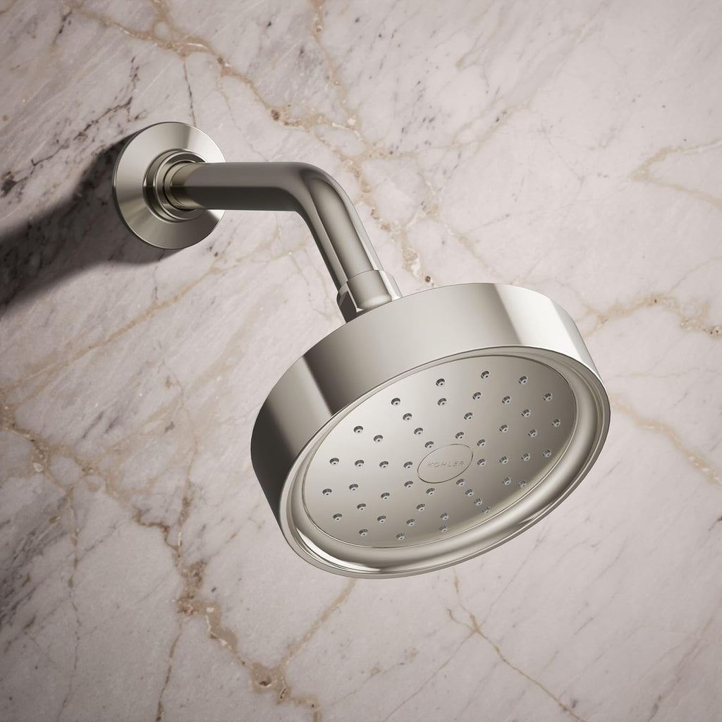 Kohler 965-AK-SN Purist® Single-function showerhead, 2.5 gpm, Vibrant Polished Nickel