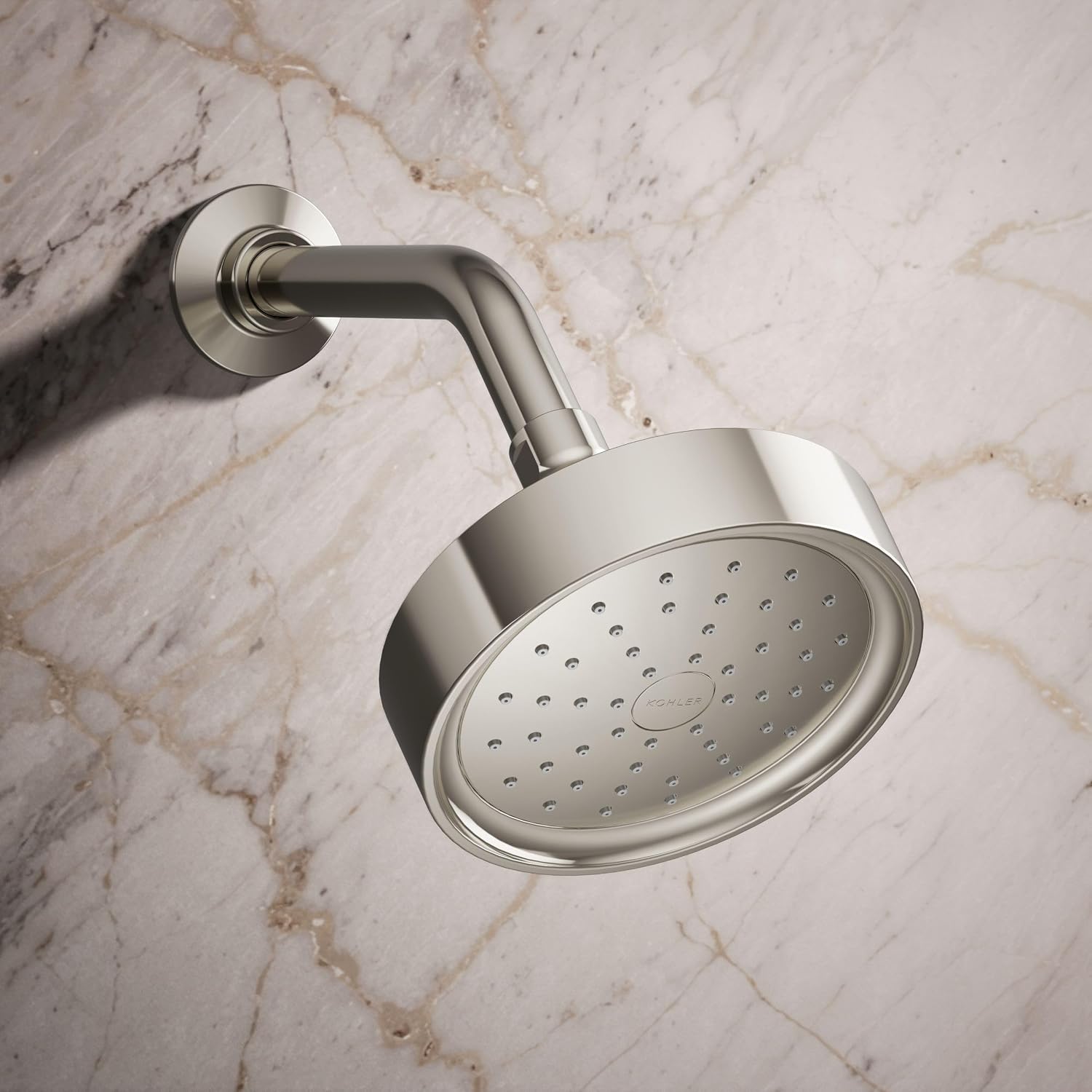 Kohler 965-AK-SN Purist® Single-function showerhead, 2.5 gpm, Vibrant Polished Nickel