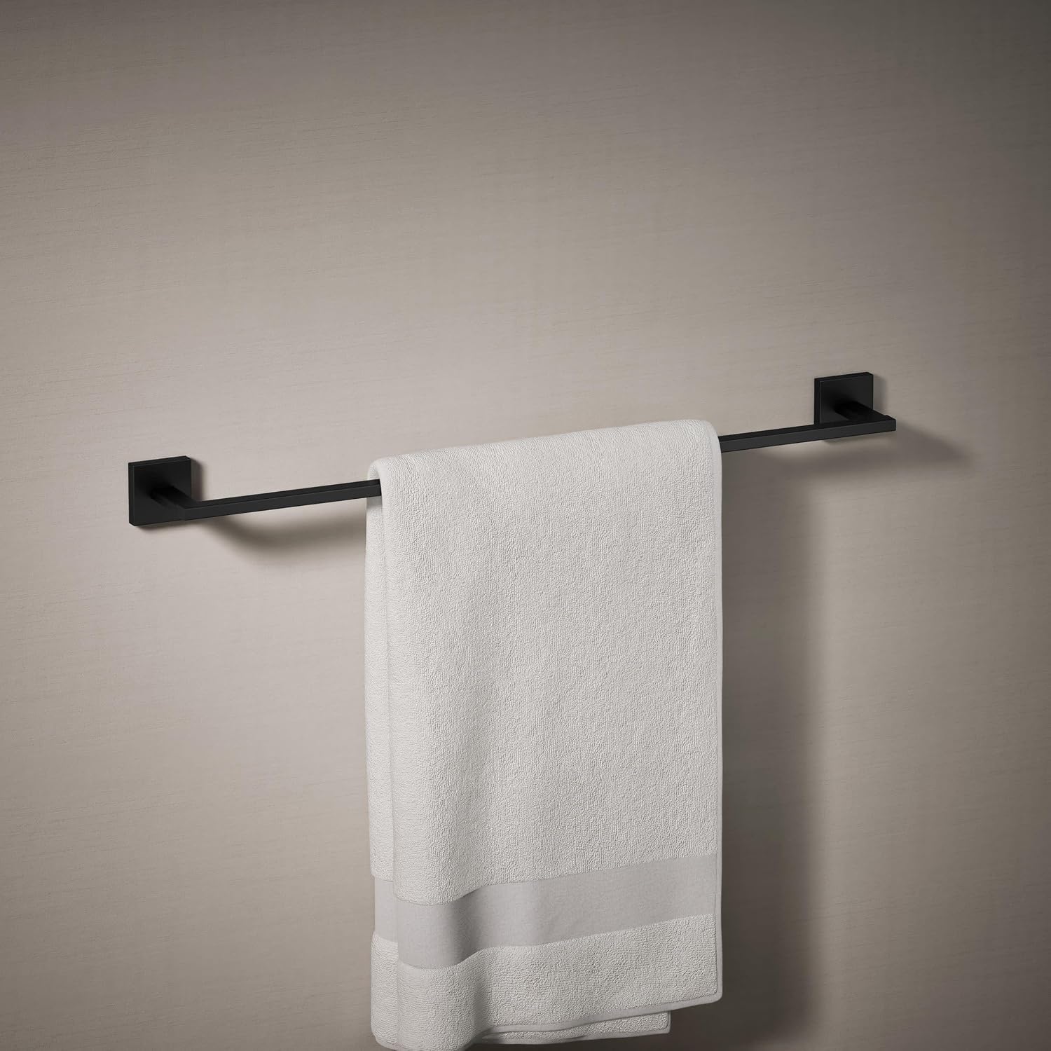 Kohler 23285-BL Square 24' Towel bar, Matte Black