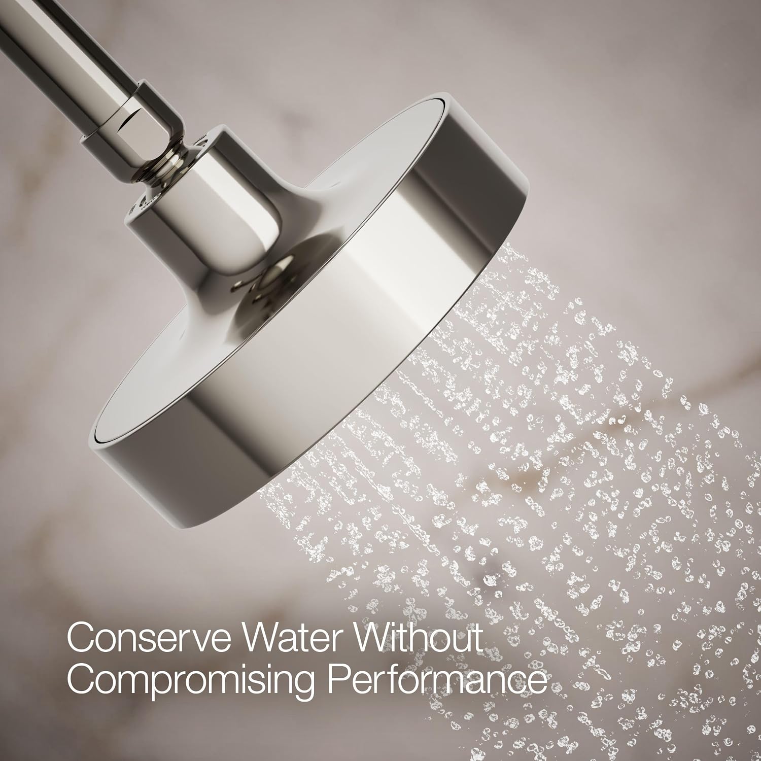 Kohler 965-AK-SN Purist® Single-function showerhead, 2.5 gpm, Vibrant Polished Nickel