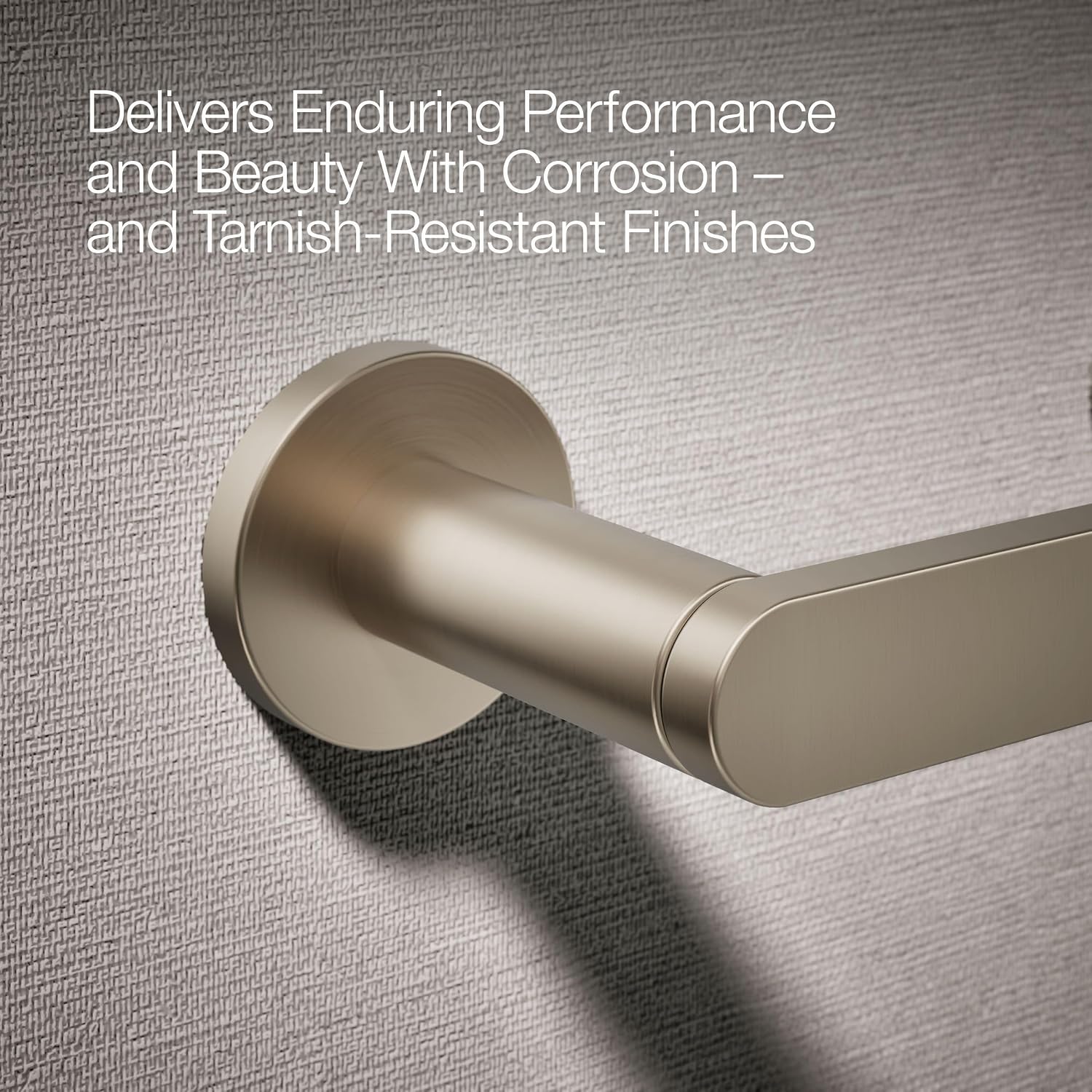 Kohler K73147-BV Composed Wall Mounted Pivoting Toilet Paper Holder Vibrant Brushed Bronze