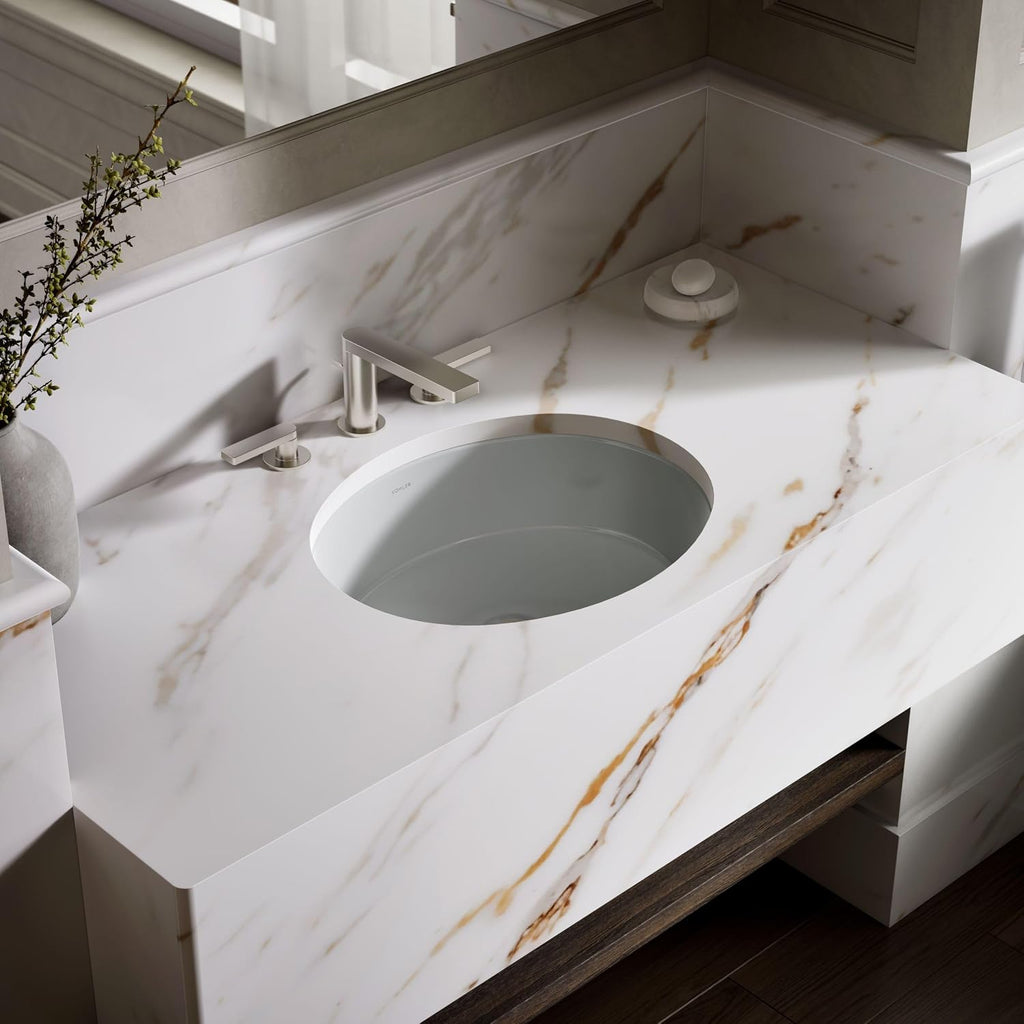 Kohler K-2881-95 1-Bowl Undermount Bathroom Sink w/Overflow Ice Grey