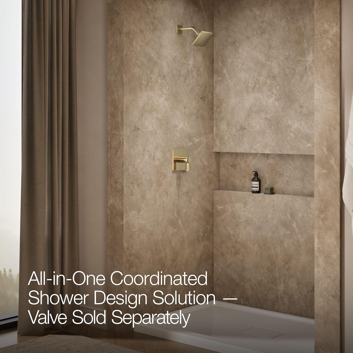 KOHLER K-TS23503-4G-AF PARALLEL® SHWR TRIM, 1.75 GPM SHOWERHEAD, Vibrant French Gold