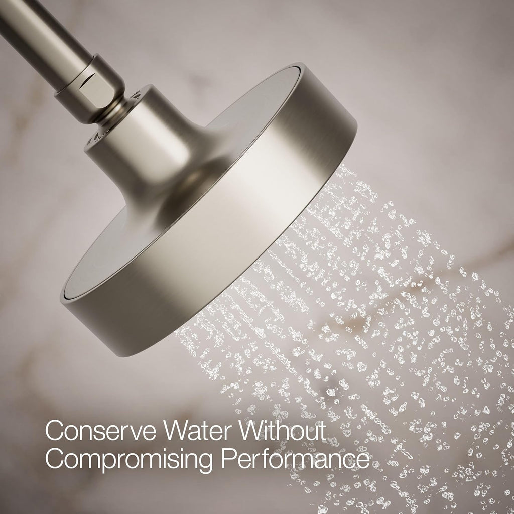 Kohler 965-AK-BN Purist® Single-function showerhead, 2.5 gpm, Vibrant Brushed Nickel