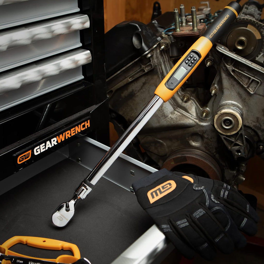 GEARWRENCH '1/2' Flex Head Electronic Torque Wrench with Angle 25-250 ft/lbs. - 85079