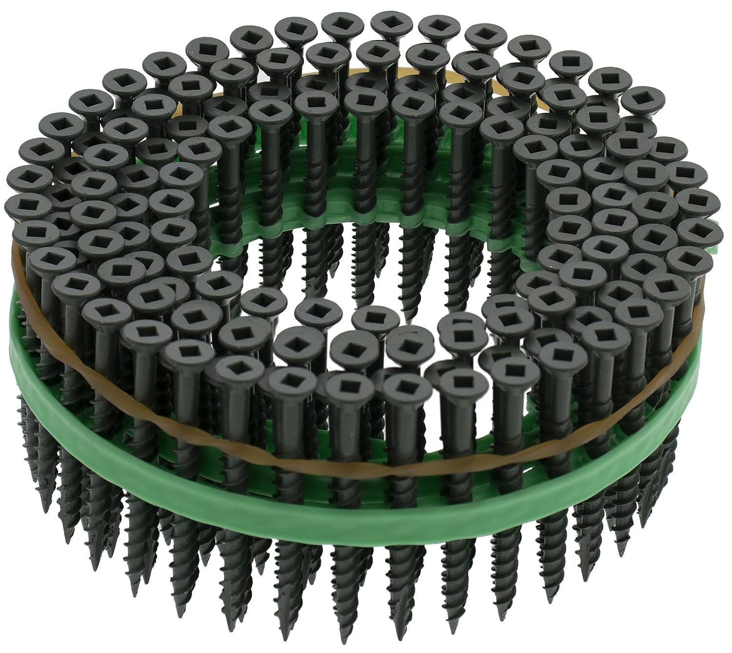 MURO Green Epoxy Shield Guard Coated #8 x 2' Square Flathead Exterior Deck Screws for Speed Driver
