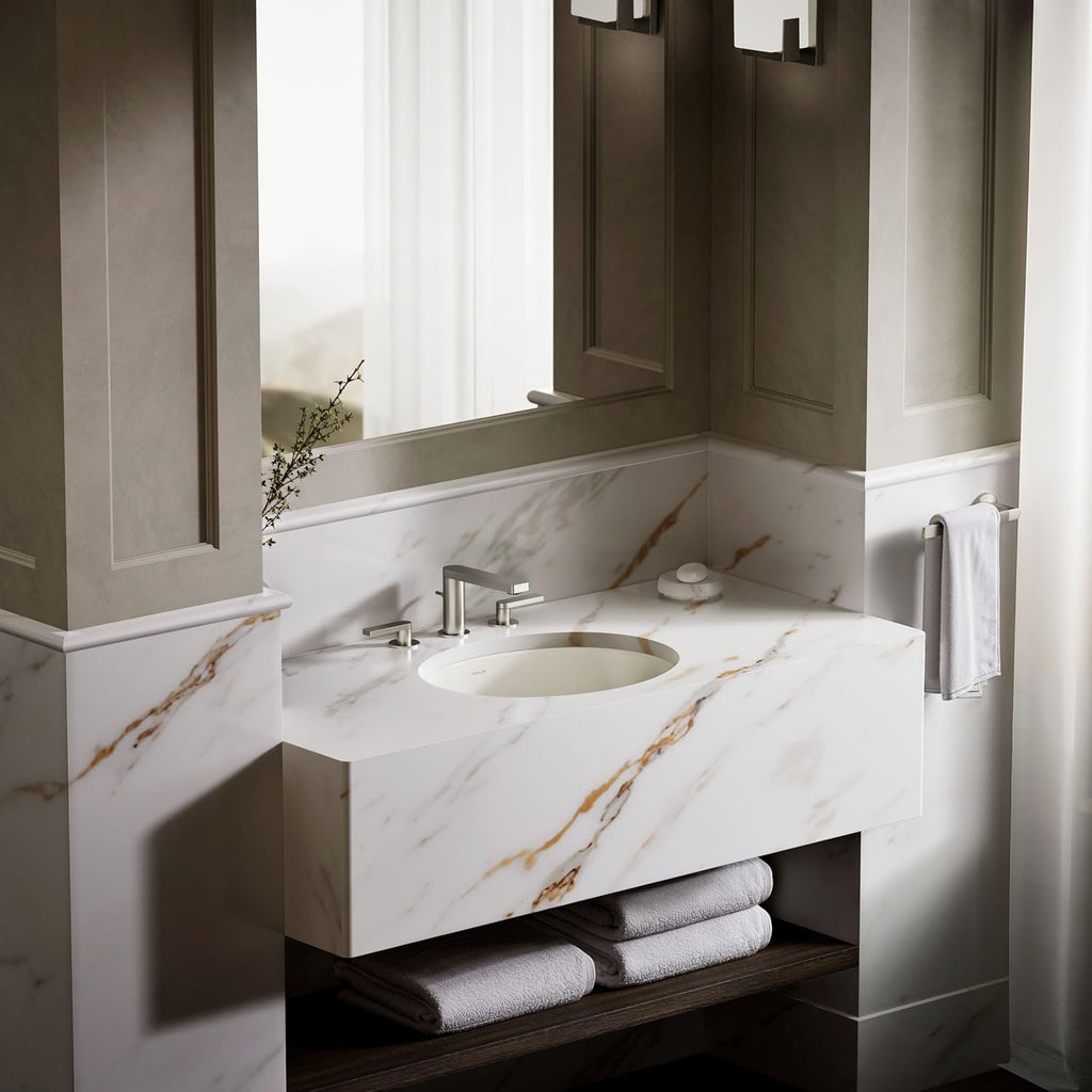 Kohler K-2881-96 1-Bowl Undermount Bathroom Sink w/Overflow Biscuit