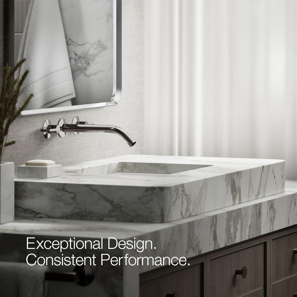 KOHLER Components Wall-Mount Bathroom Sink Faucet Spout With Tube Design 1.2 GPM