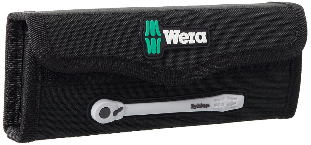WERA 05004018001 8100 SA 8 Zyklop Metric Metal Ratchet Set with Switch Lever, 28 Piece, 1/4' Drive