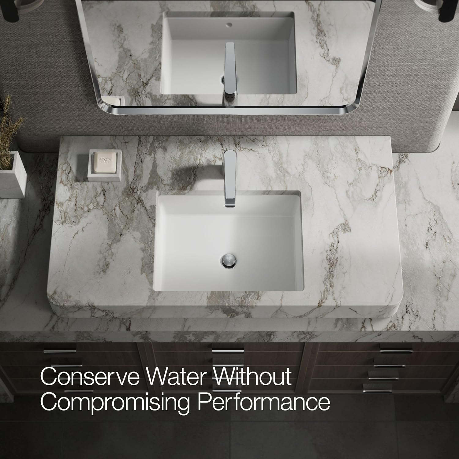 Kohler 97345-4-CP Avid® Single-Handle Bathroom Sink Faucet, 1.2 gpm, Polished Chrome