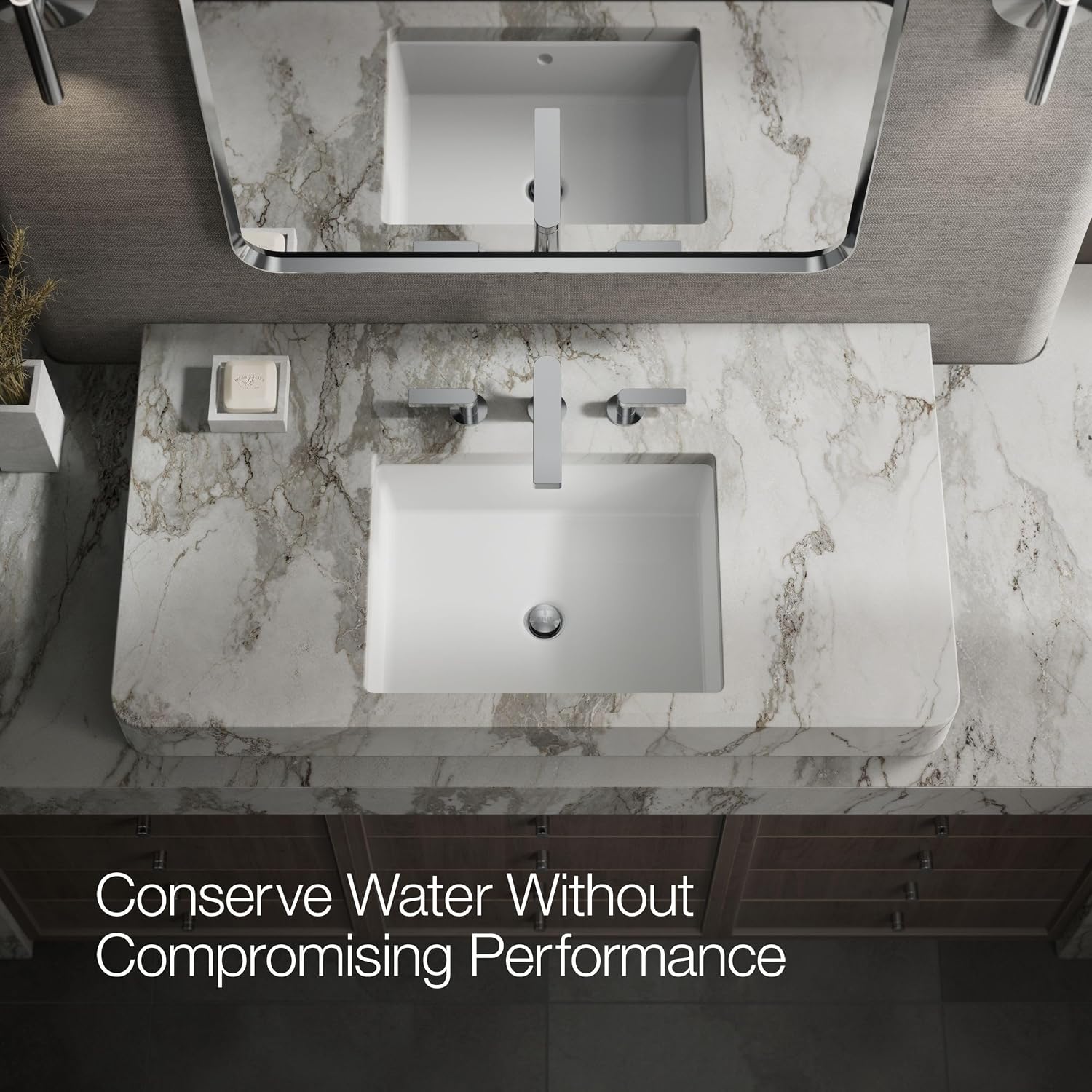 Kohler 73060-4-CP Composed® Widespread Bathroom Sink Faucet with Lever Handles, 1.2 gpm, Polished Chrome