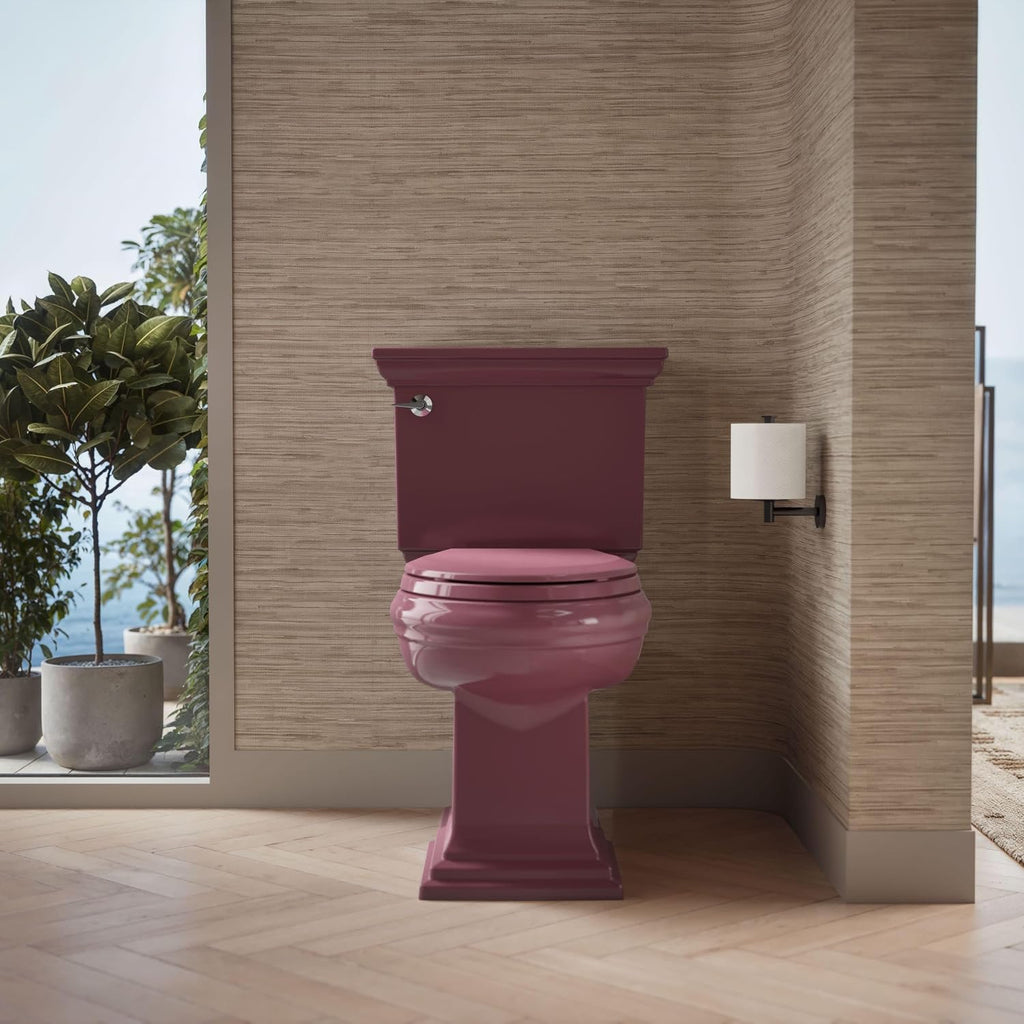 Kohler K-4652-53 Lustra Elongated Toilet Seat with Q2 Advantage, Raspberry Puree