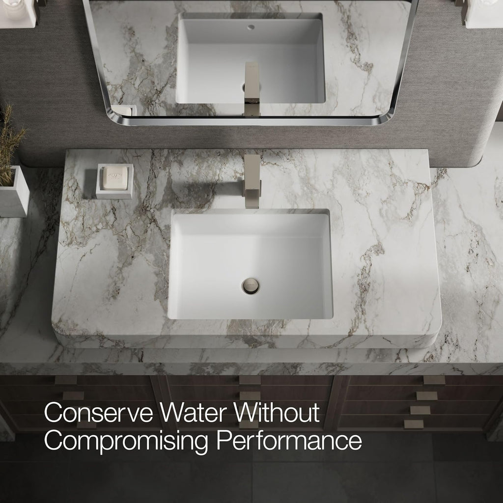 KOHLER K-37889-4-BN Honesty® Single-Handle Bathroom Sink Faucet, Bathroom Faucets, 1.2 GPM, Vibrant Brushed Nickel