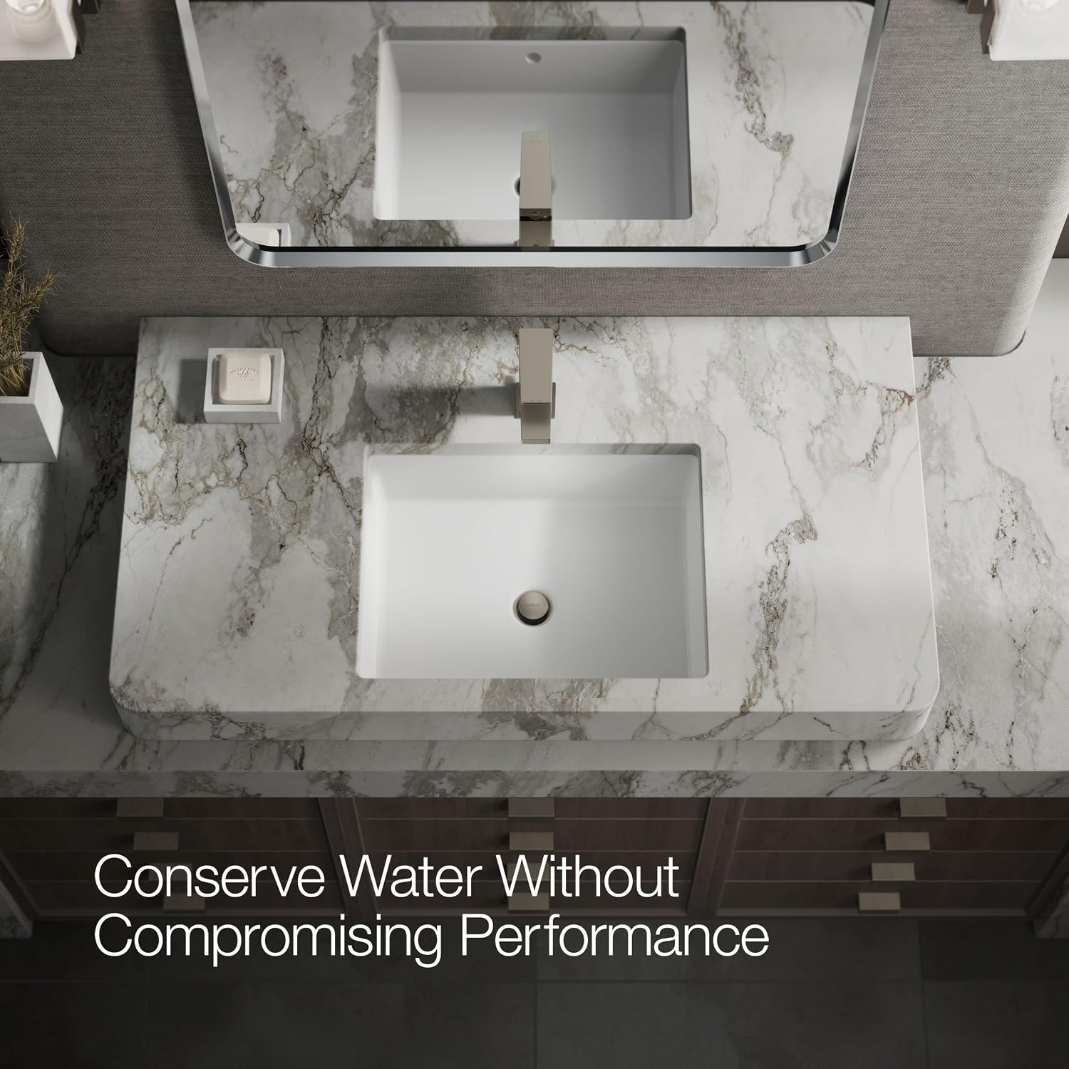 KOHLER K-37889-4-BN Honesty® Single-Handle Bathroom Sink Faucet, Bathroom Faucets, 1.2 GPM, Vibrant Brushed Nickel