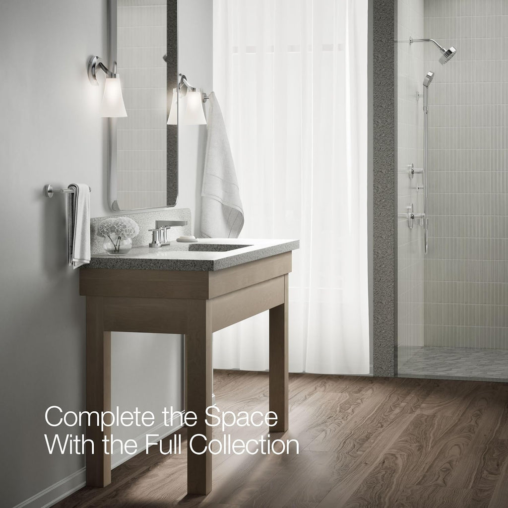 Kohler 97031-4-CP Taut® Centerset Bathroom Sink Faucet, 1.2 gpm, Polished Chrome