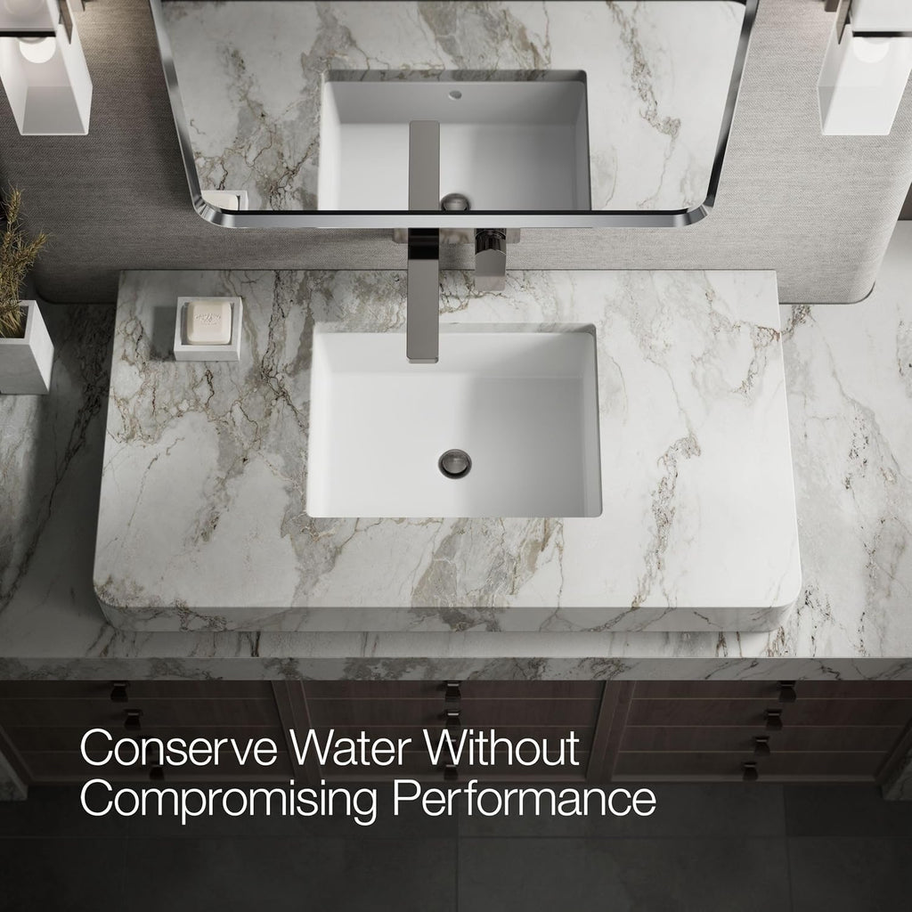 Kohler 22567-4-TT Parallel® Wall-Mount Single-Handle Bathroom Sink Faucet, 1.2 gpm, Vibrant Titanium