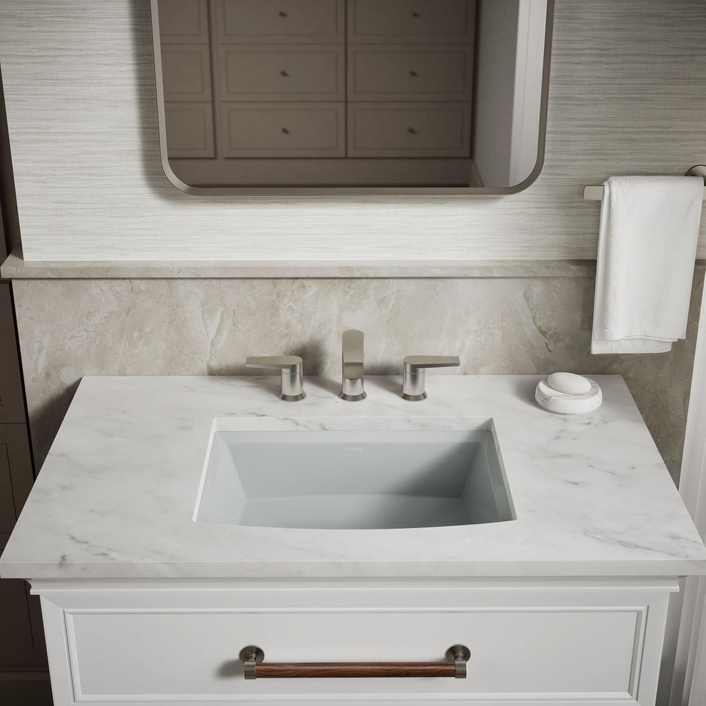 Kohler 2355-95 Archer® 20' rectangular undermount bathroom sink, Ice Grey