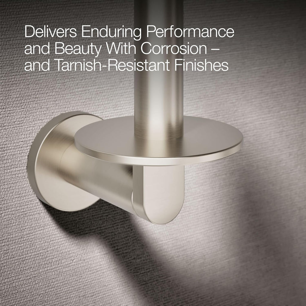 Kohler K73148-BN Composed Wall Mounted Euro Toilet Paper Holder Vibrant Brushed Nickel