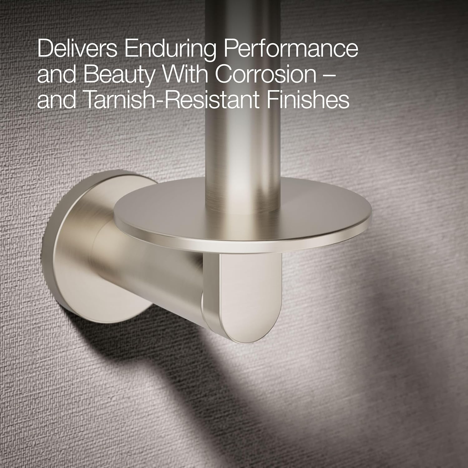 Kohler K73148-BN Composed Wall Mounted Euro Toilet Paper Holder Vibrant Brushed Nickel