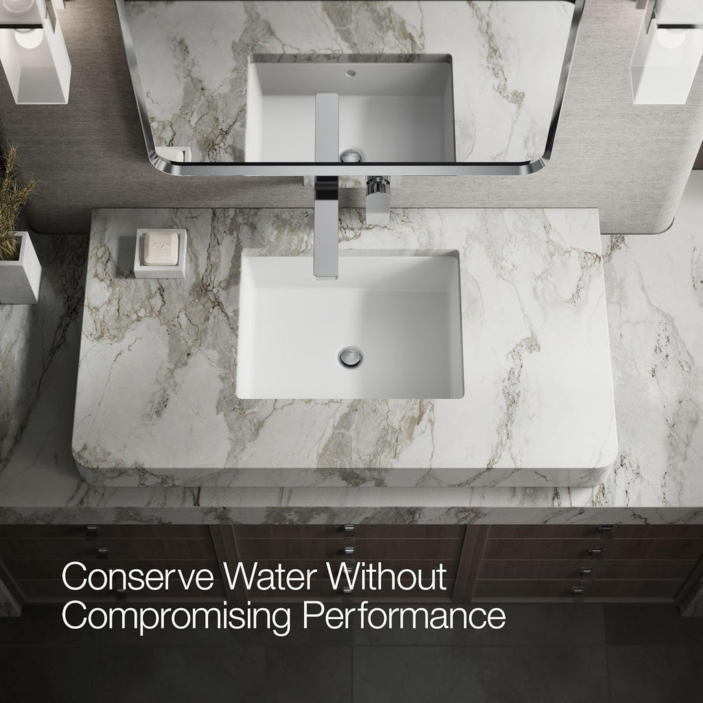 Kohler 22567-4-CP Parallel® Wall-Mount Single-Handle Bathroom Sink Faucet, 1.2 gpm, Polished Chrome