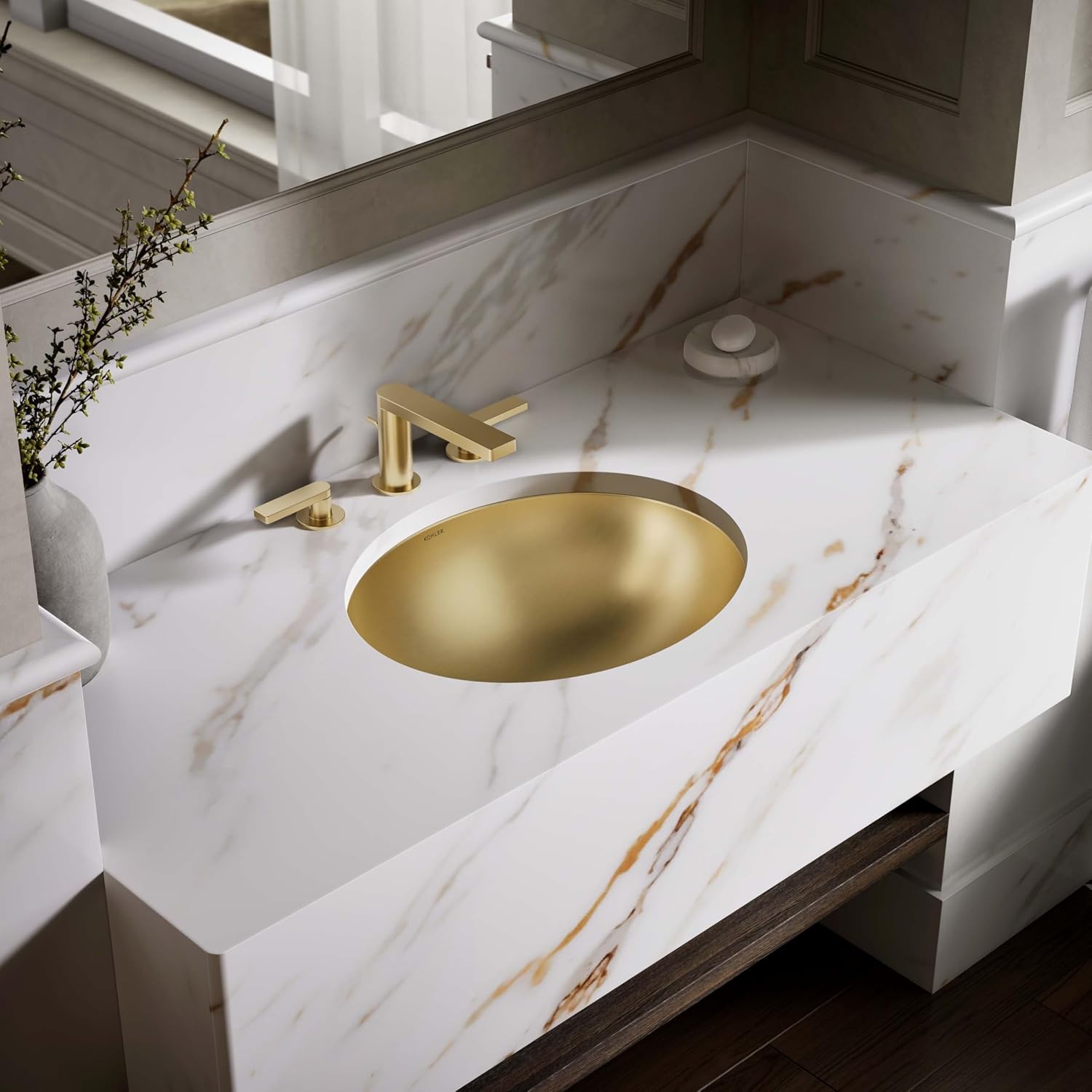 Bachata 20' Oval Drop-In/Undermount Bathroom Sink No Overflow