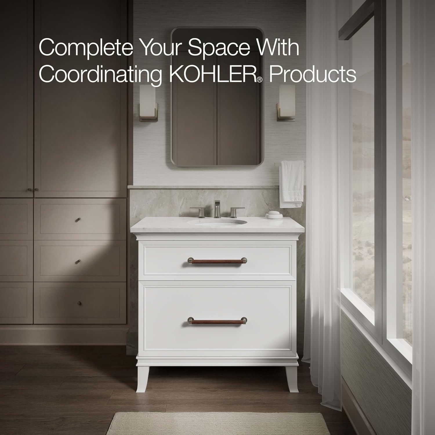 KOHLER K-29000-0 Caxton Undercounter Bathroom Sink, Round, White