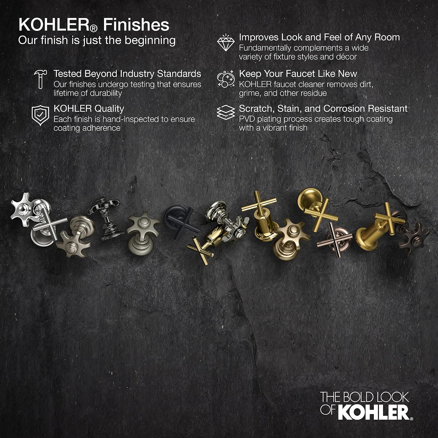 KOHLER 1/2' NPT angle supply with stop with cross handle and annealed vertical tube