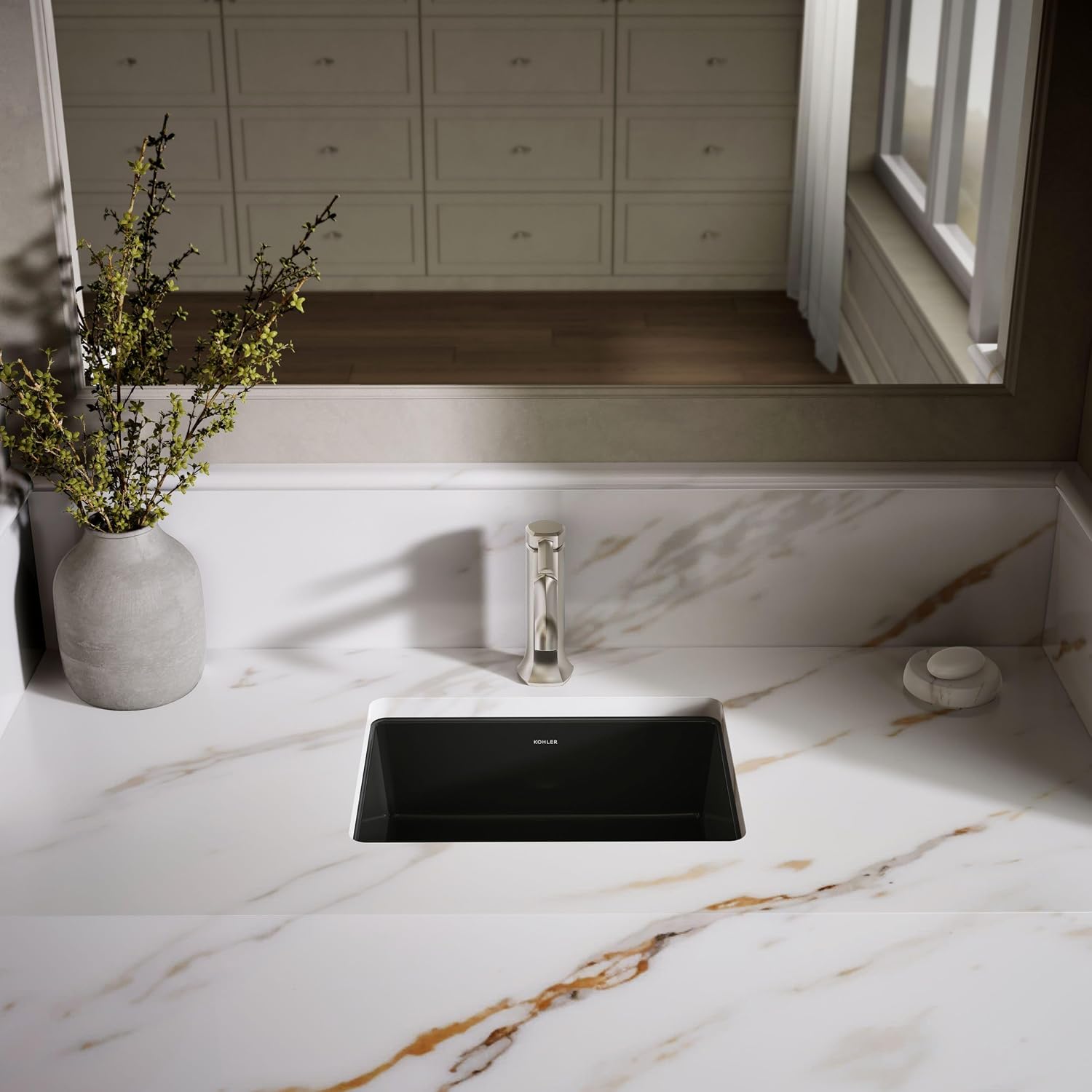 KOHLER Verticyl Rectangle under-mount bathroom sink