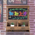 Electrical Panel Cover Vintage Electrical Panel Cover Bulletin Board, Wood Distribution Cover with Chalkboard, Breaker Box Cover with Hook & Storage Compartment(Small)